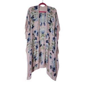 Boho Whimsy Coquette Floral Kimono Style Cover Up